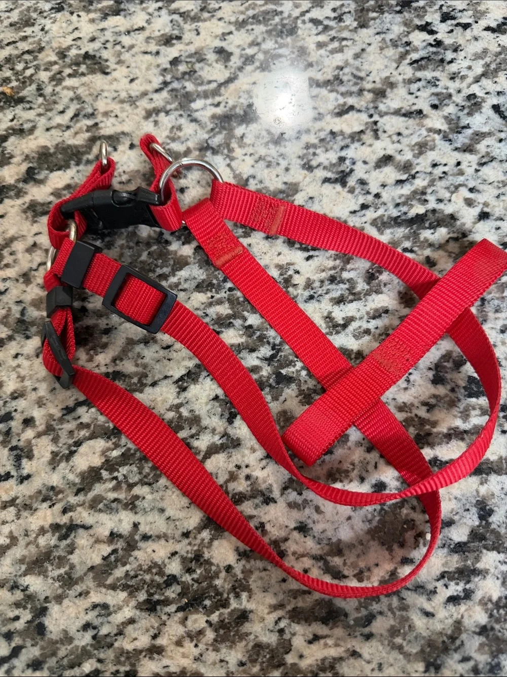 Red Dog Harness - Adjustable Nylon No-Brand Pet Harness Small Dogs or Puppies